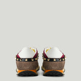 Valentino Garavani Stud Up Sneakers with Butterfly Embroidery