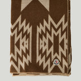 Moncler patterned wool blanket