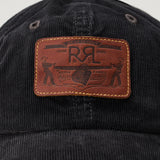 RRL Corduroy logo-patch cap