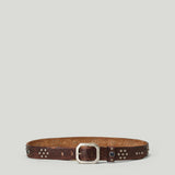 RRL embossed leather belt