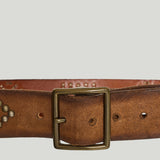 RRL Studded roughout leather belt