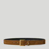 Saint Laurent Cassandre Vadim suede belt