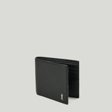 Saint Laurent Tiny Cassandre east/west grained leather wallet