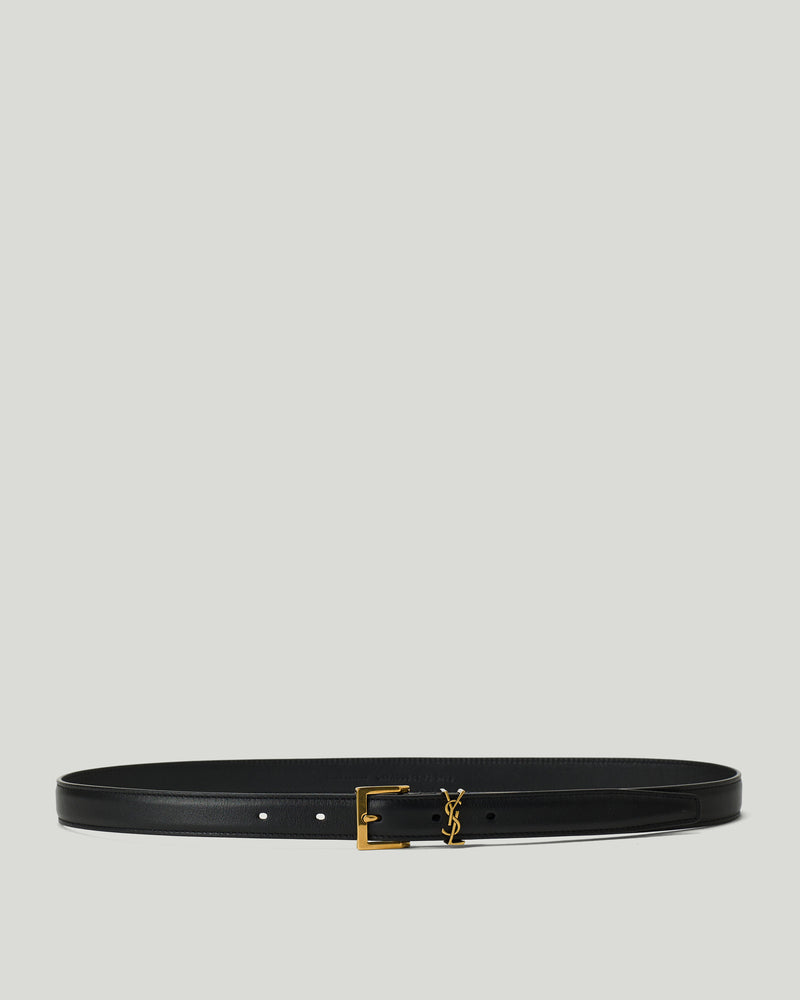 Saint Laurent Cassandre leather belt