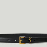 Saint Laurent Cassandre leather belt