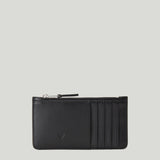 AMI Paris Zipped leather card holder