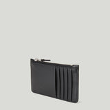 AMI Paris Zipped leather card holder