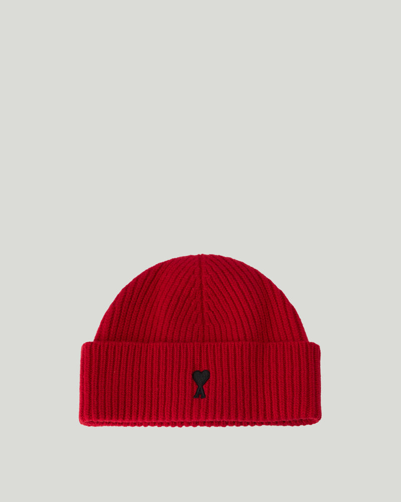 QUOTA - BEANIE WITH CONTRASTED AMI DE COEUR AMI PARIS