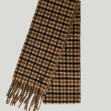 AMI Paris Houndstooth wool-blend scarf