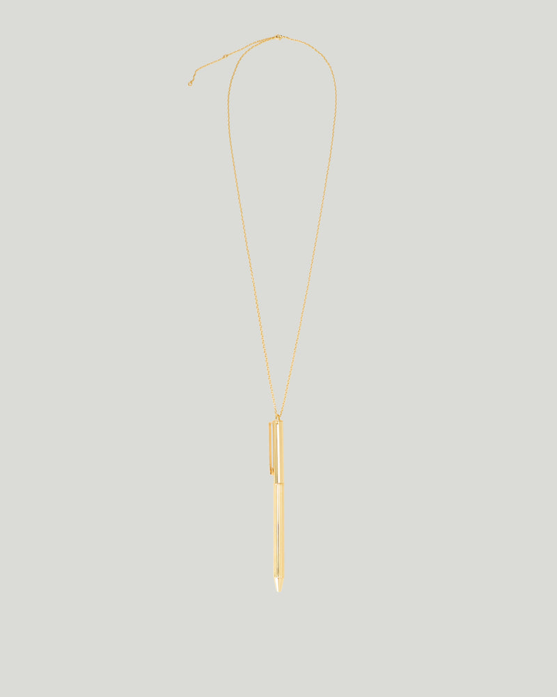 AMI Paris pen pendant necklace
