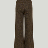 FRAME Le Slim Palazzo leopard-print flared jeans