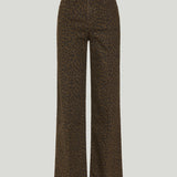 FRAME Le Slim Palazzo leopard-print flared jeans