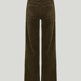 Frame Le Slim Palazzo modernist pocket corduroy trousers