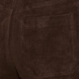 FRAME Le Slim Palazzo Modernist Pocket suede pants