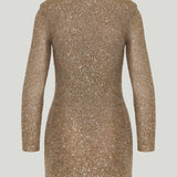 Saint Laurent Sequin mini dress in knit