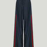 Gucci technical silk poplin pants with Web