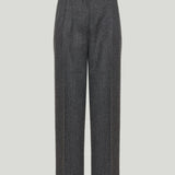 Toteme herringbone double-pleat trousers