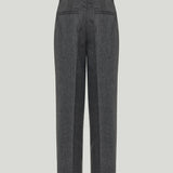 Toteme herringbone double-pleat trousers