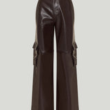 The Frankie Shop Boni faux leather cargo pants