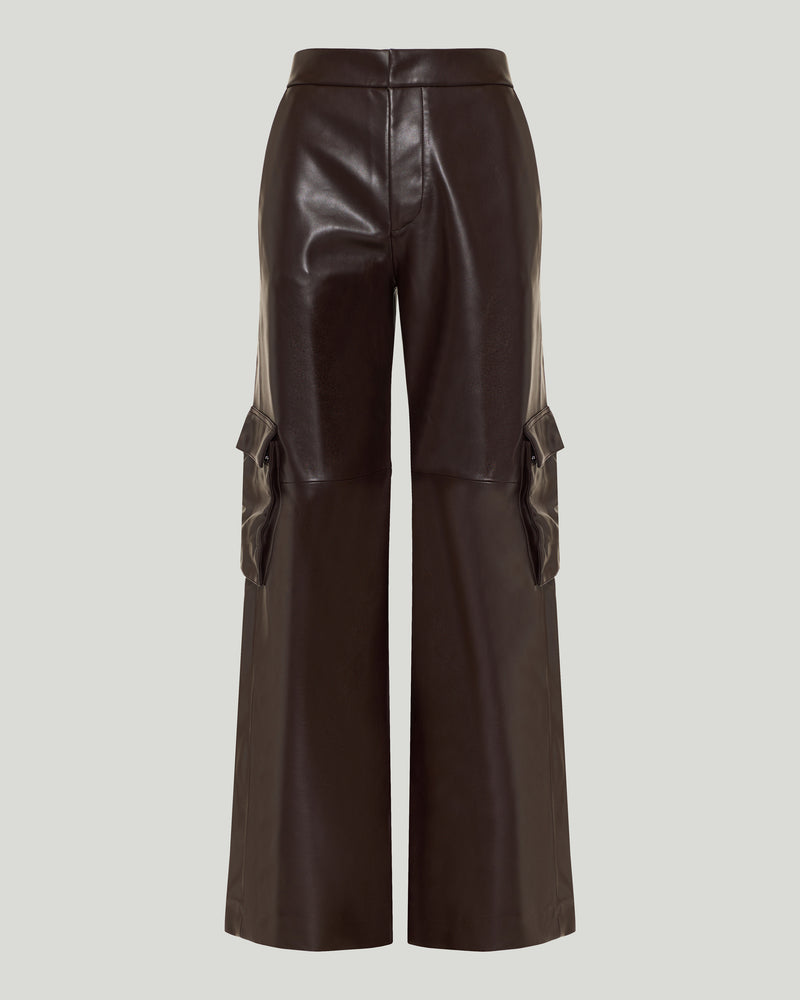 The Frankie Shop Boni faux leather cargo pants