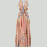Zimmermann Indra plunge halter maxi dress