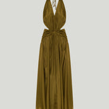 Zimmermann Indra plunge halter maxi dress