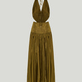 Zimmermann Indra plunge halter maxi dress