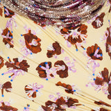 Rabanne chainmail-embellished floral satin midi dress