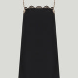 Valentino Garavani Crystal-embellished crepe mini dress