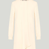 Valentino Garavani Cady couture embroidered short dress