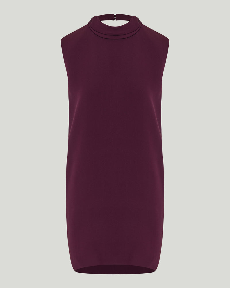 Valentino Garavani Draped silk cady turtleneck mini dress