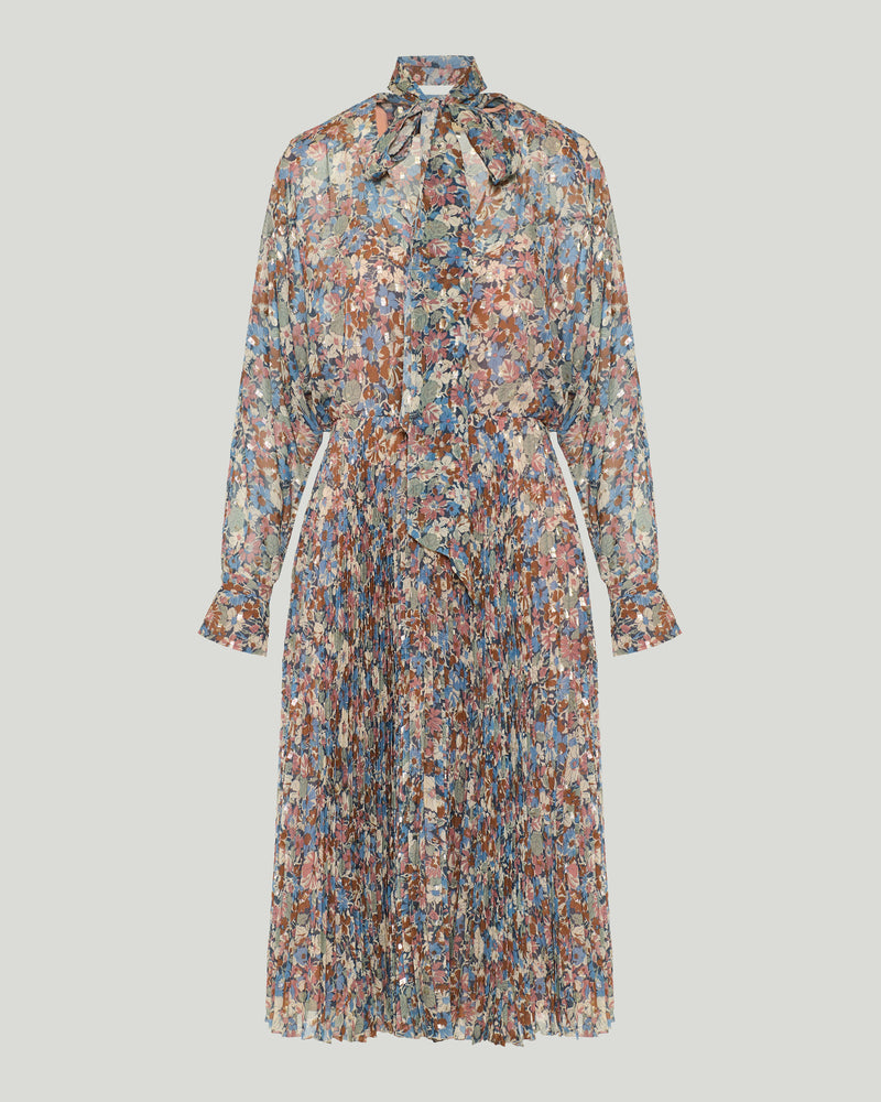 Valentino Garavani floral-print bow midi dress