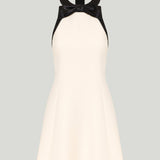 Valentino Garavani Bow-detailed silk mini dress
