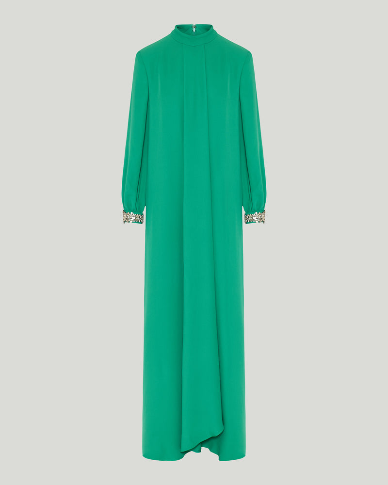 Valentino Garavani Cady couture crystal-embellished silk gown
