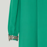 Valentino Garavani Cady couture crystal-embellished silk gown