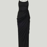 Versace Draped viscose-jersey gown