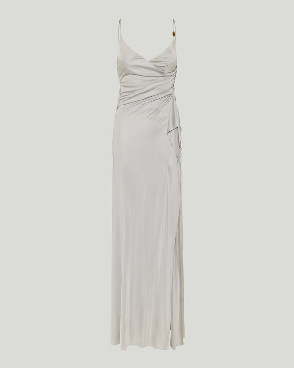 Versace Draped jersey gown