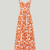 Dolce & Gabbana Pleated printed cotton-poplin midi dress