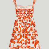 Dolce & Gabbana Majolica print poplin short dress