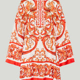 Dolce & Gabbana Majolica silk twill kaftan