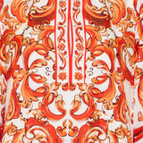 Dolce & Gabbana Majolica silk twill kaftan