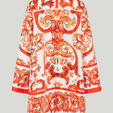 Dolce & Gabbana Majolica silk twill kaftan