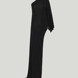 Gucci Viscose jersey asymmetrical long dress