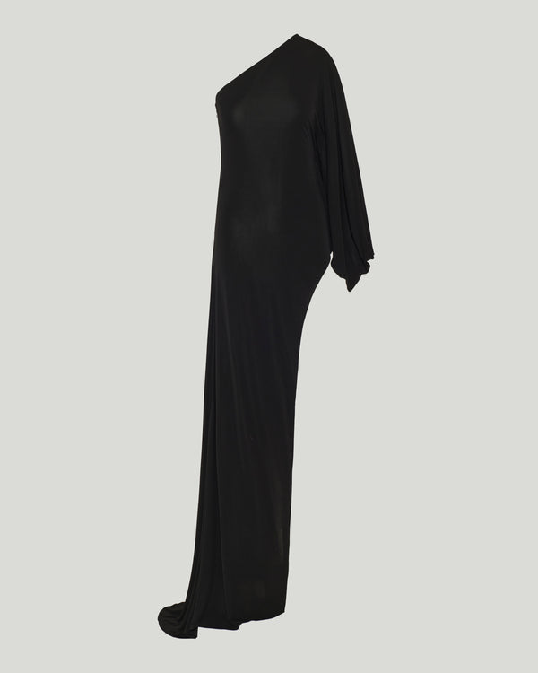 Gucci Viscose jersey asymmetrical long dress