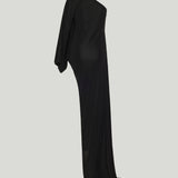 Gucci Viscose jersey asymmetrical long dress