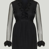 Gucci Silk ruffle mini dress