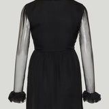 Gucci Silk ruffle mini dress
