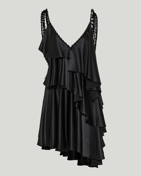Balmain Silk draped mini dress