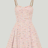 Balmain Tweed sleeveless flared mini dress