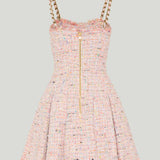 Balmain Tweed sleeveless flared mini dress